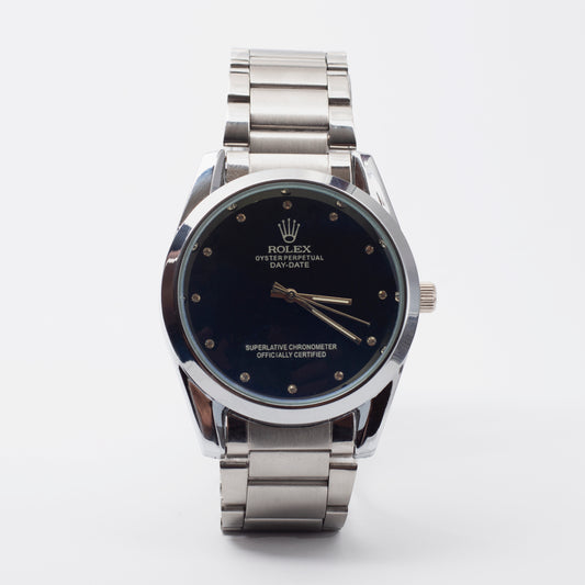 RLX - Elegant Dial with Premium Silver Chain