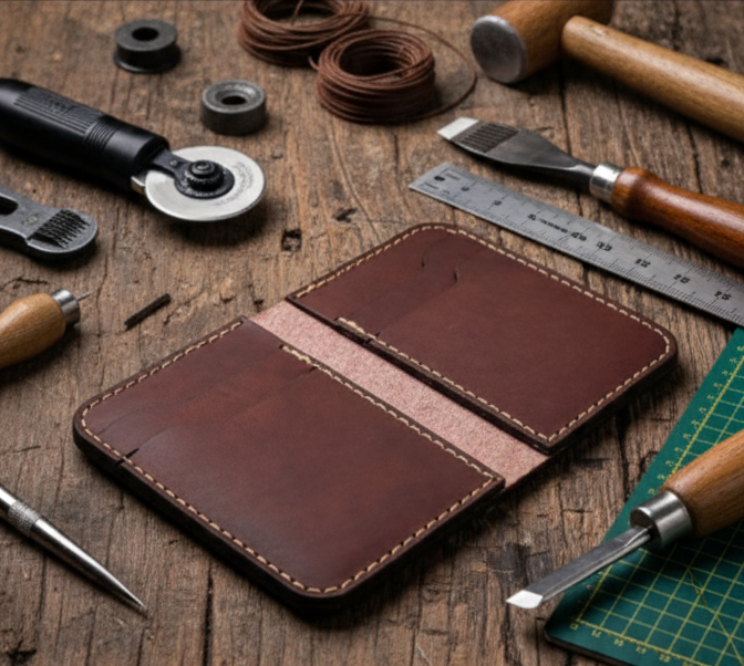COW LEATHER BI-FOLD WALLET The Vertical Executive