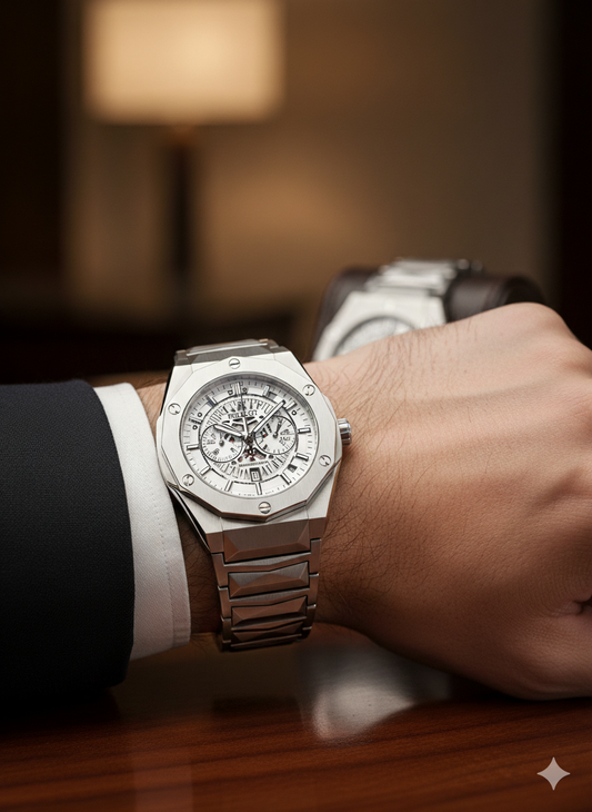 HUBLOT GENEVE Master Lock Chain Watch