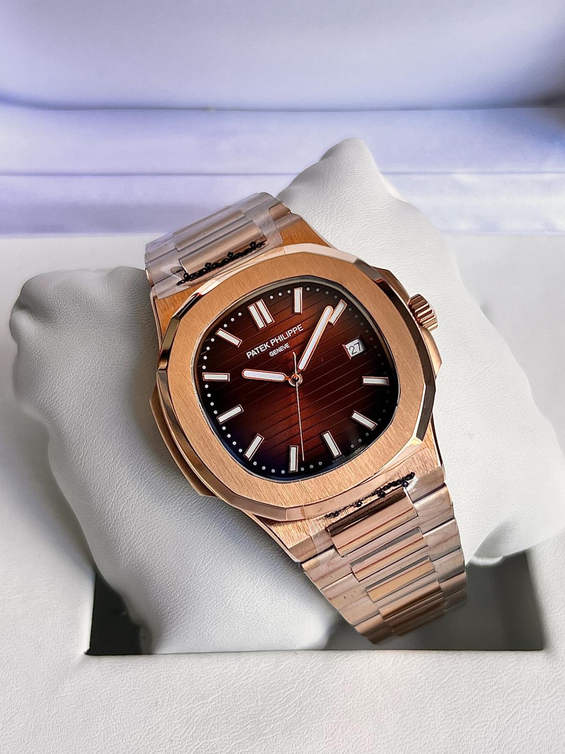 Patek Philippe Nautilus Rose Gold Brown