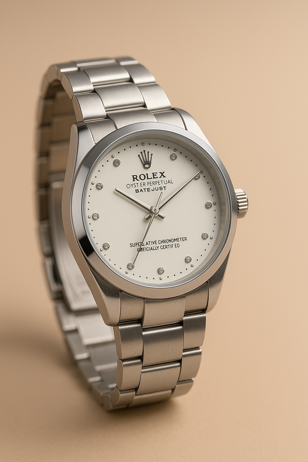 RLX - Elegant Dial with Premium Silver Chain