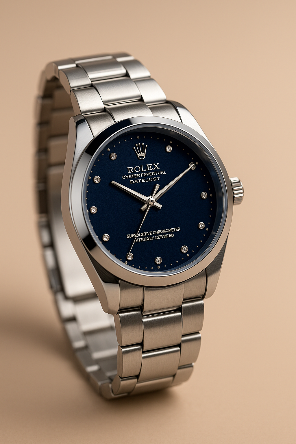 RLX - Elegant Dial with Premium Silver Chain