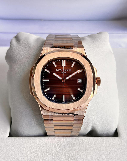 Patek Philippe Nautilus Rose Gold Brown