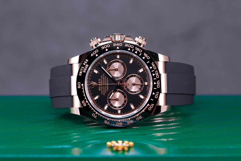 DAYTONA OYSTERFLEX ROSEGOLD BLACK PANDA