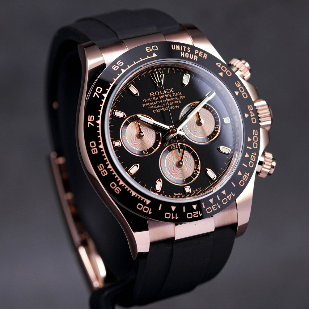 DAYTONA OYSTERFLEX ROSEGOLD BLACK PANDA