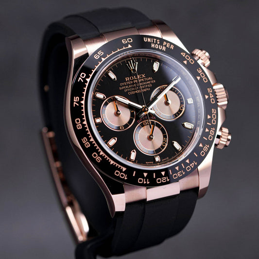 DAYTONA OYSTERFLEX ROSEGOLD BLACK PANDA