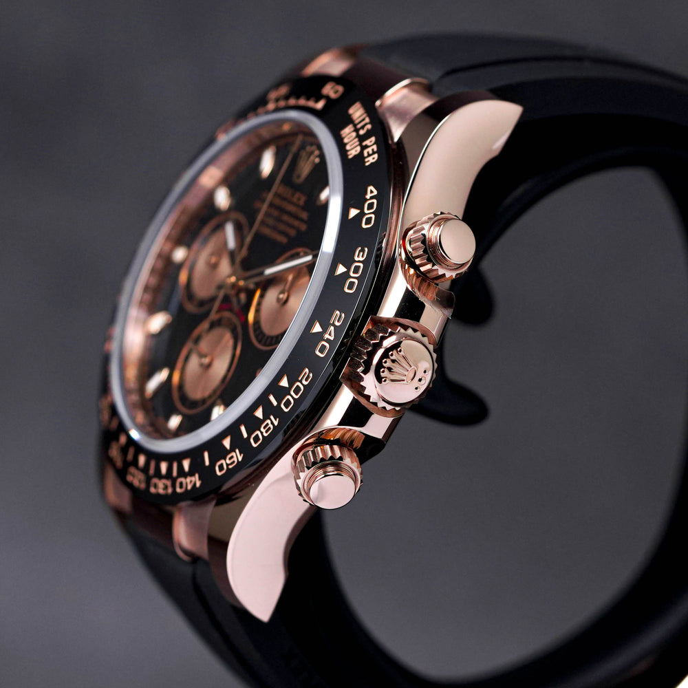DAYTONA OYSTERFLEX ROSEGOLD BLACK PANDA