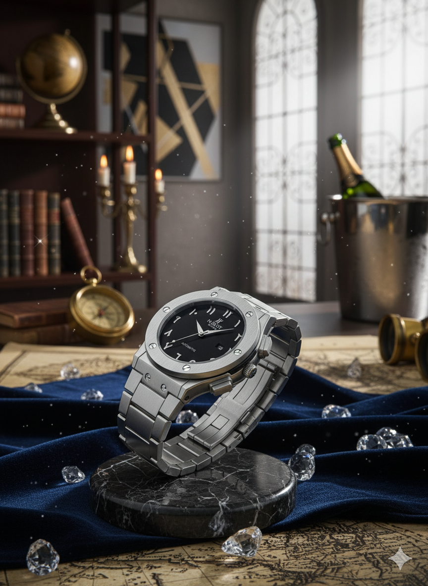 HUBLOT GENEVE Arabic Dial Classic Shape Watch