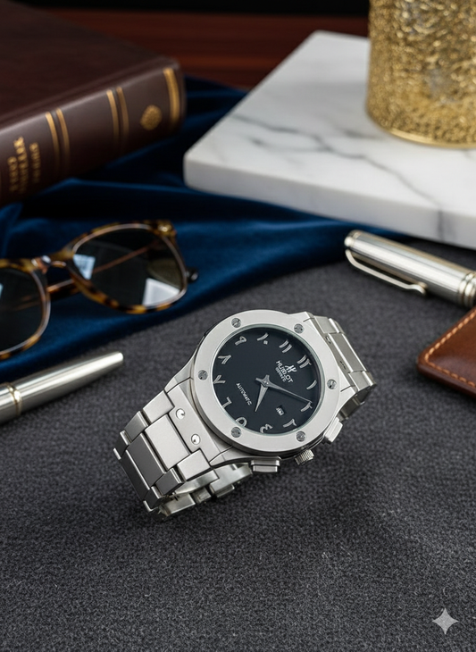 HUBLOT GENEVE Arabic Dial Classic Shape Watch