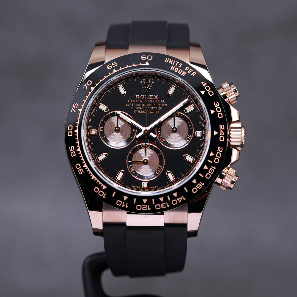 DAYTONA OYSTERFLEX ROSEGOLD BLACK PANDA